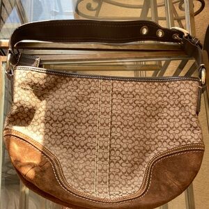 Coach Signature Brown Shoulder Bag